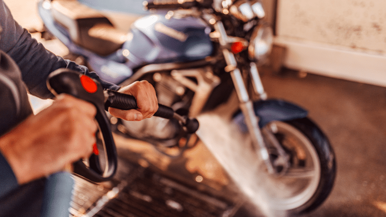 How to Wash a Motorcycle Image
