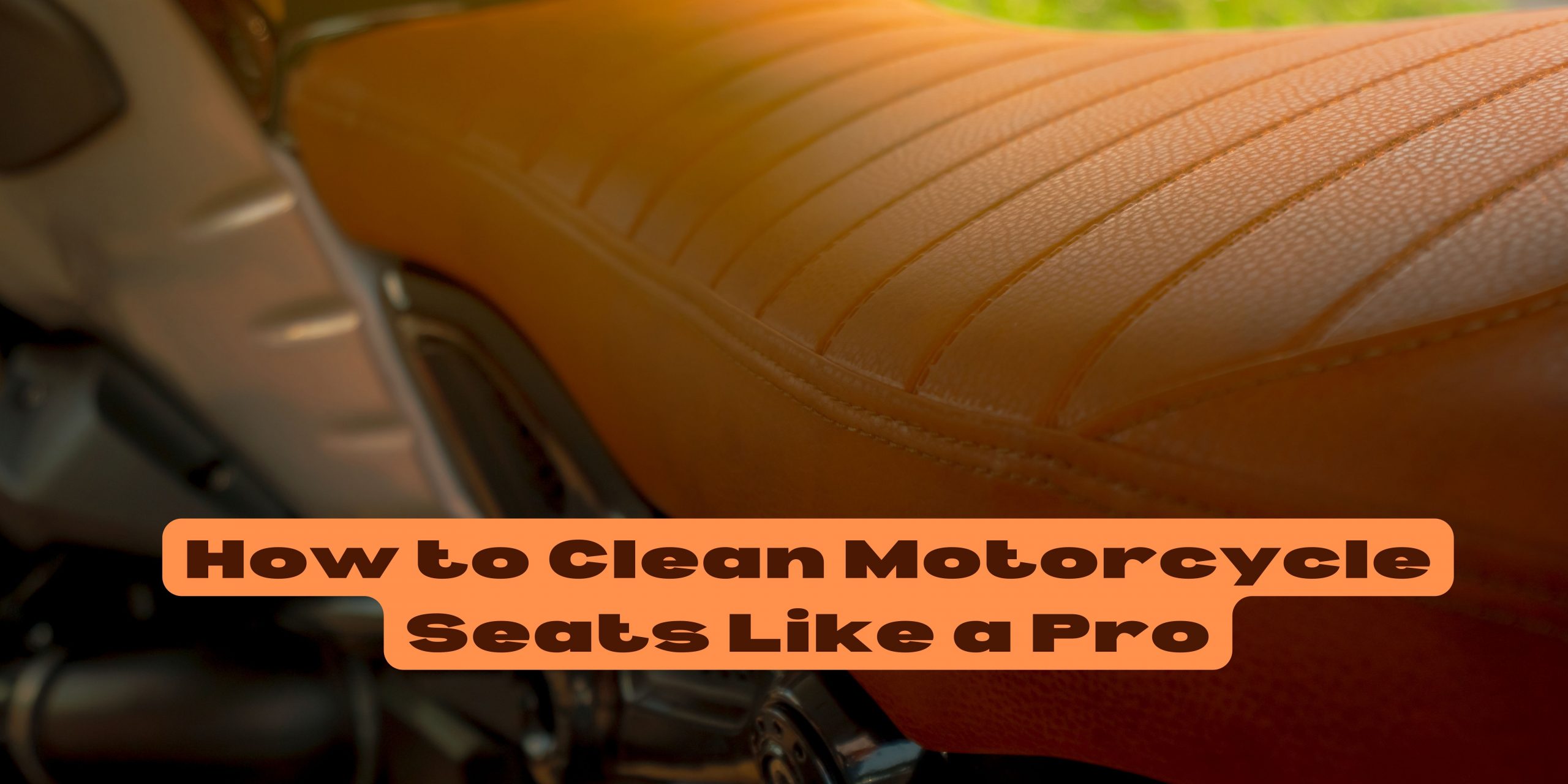 You are currently viewing How to Clean Motorcycle Seats Like a Pro