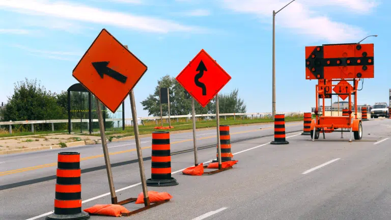 road construction obstacles image